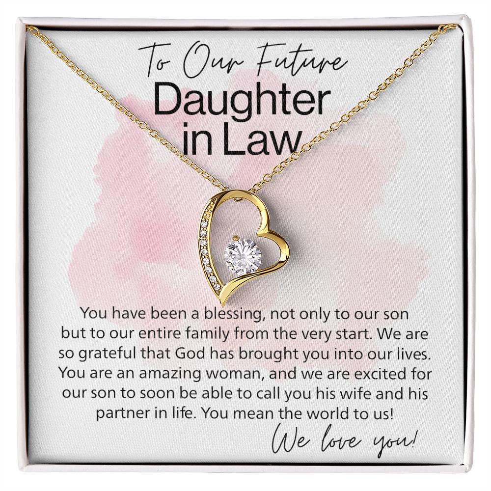 To Our Future Aughter In Law Forever Love Necklace