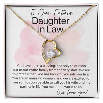 To Our Future Aughter In Law Forever Love Necklace