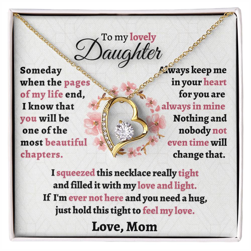Gift For Daughter From Mom - Feel My Love Forever Love Necklace