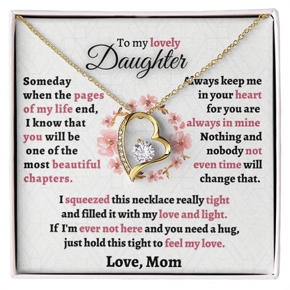 Gift For Daughter From Mom - Feel My Love Forever Love Necklace