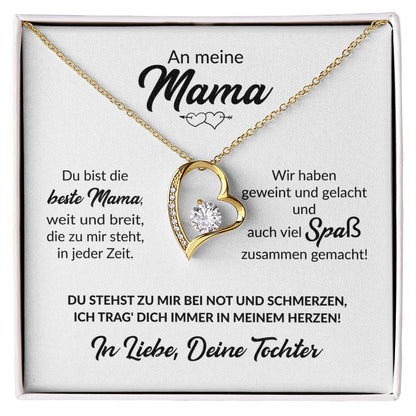 Beste Mama Von Tochter - Herzkette Forever Love Necklace