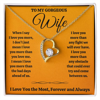 Wife Most Forever Love Necklace