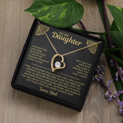 You Will Always Be My Little Girl - Necklace For Daughter From Dad Forever Love Necklace