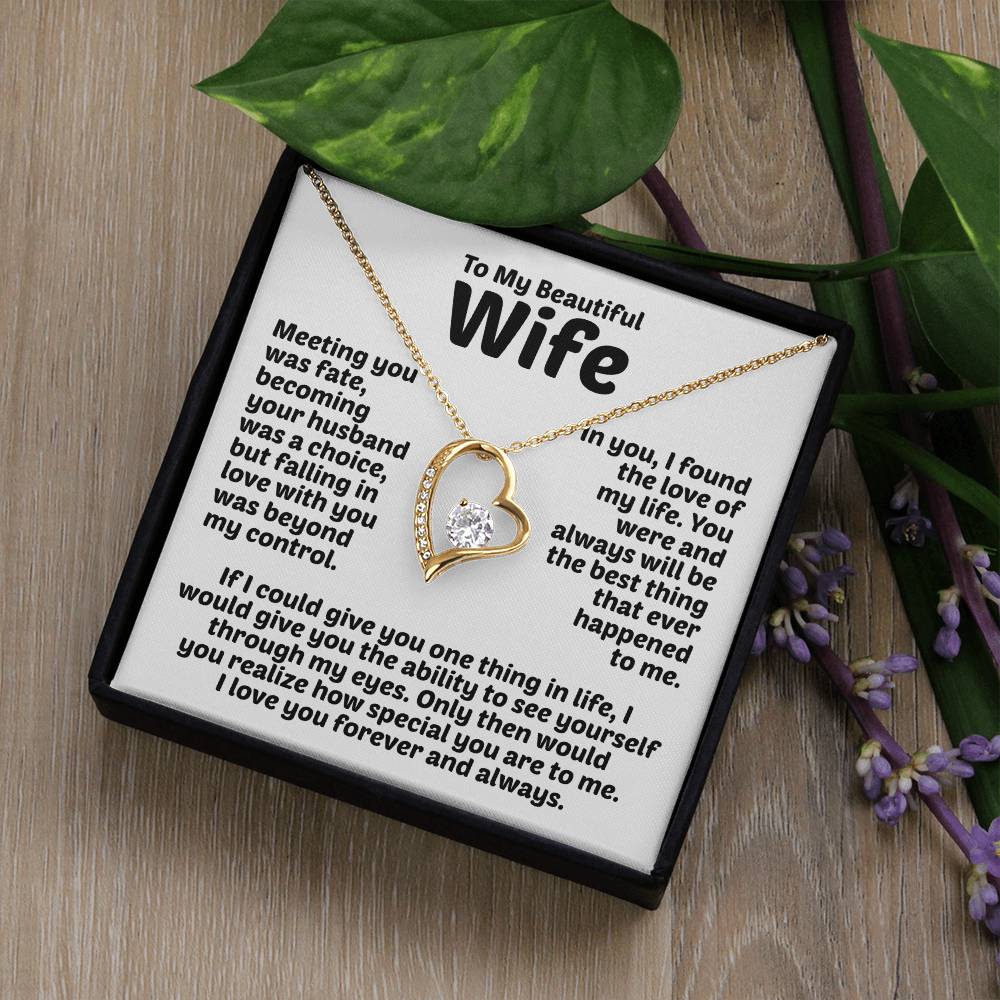 Wife Necklace Forever Love Forever Love Necklace
