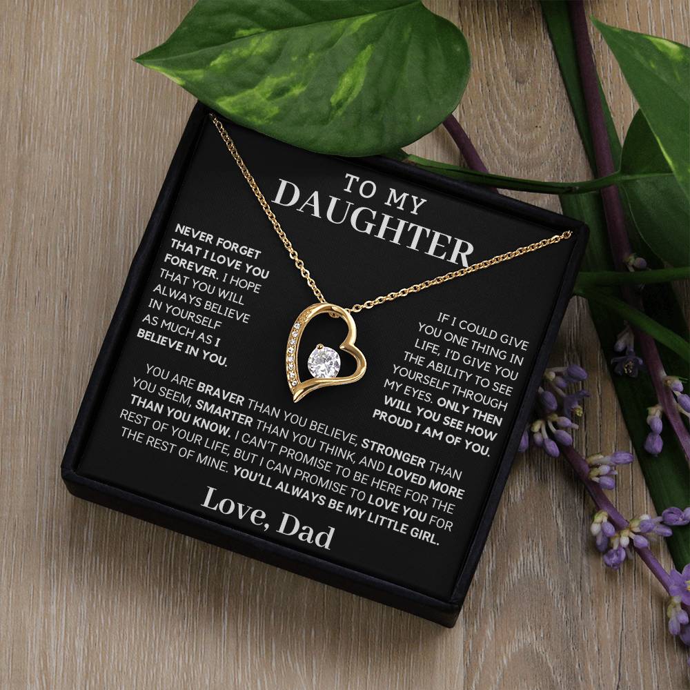 Gift For Daughter Only Then Will You See Forever Love Necklace