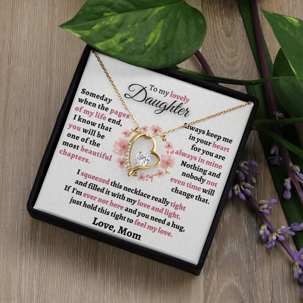 Gift For Daughter From Mom - Feel My Love Forever Love Necklace