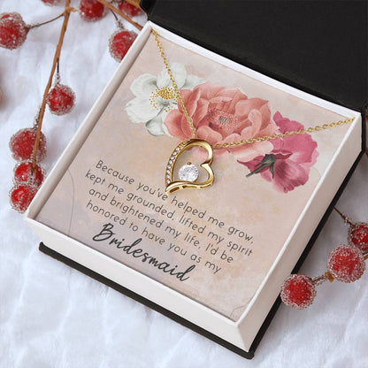 Unique Bridesmaid Jewelry-Bridesmaid Accessories Jewelry Forever Love Necklace