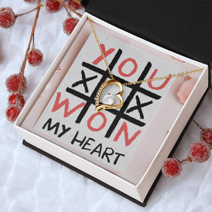 Xoxo Won My Heart Forever Love Necklace