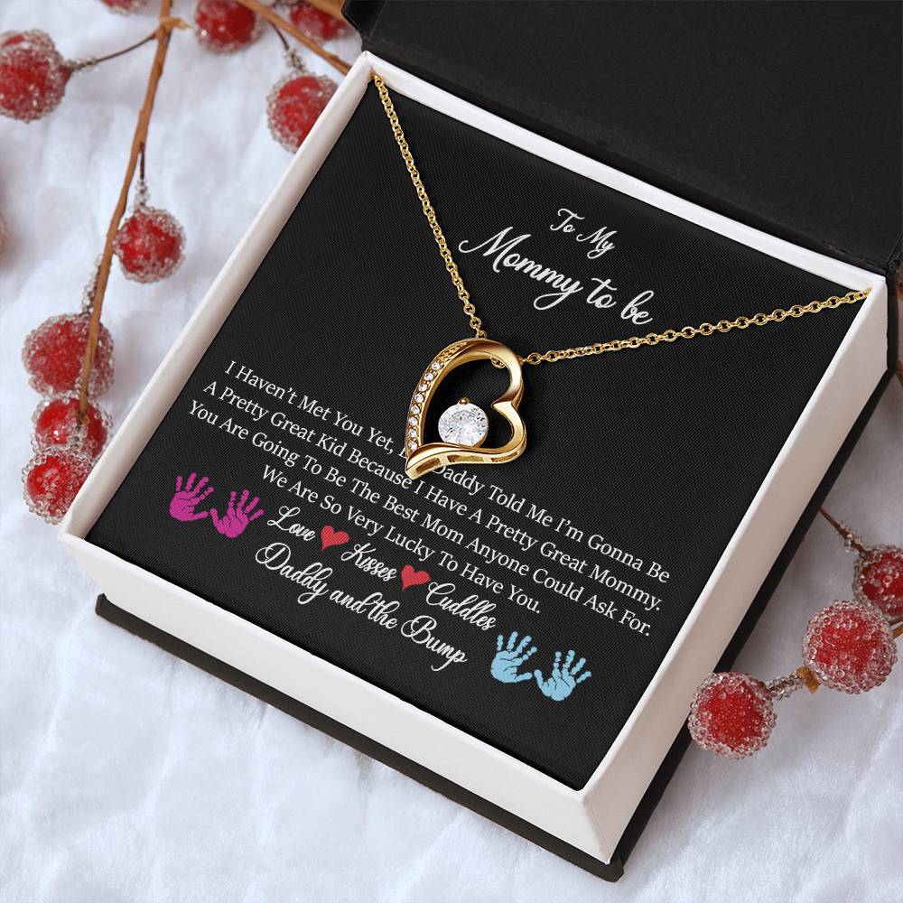 Exclusive To My Mommy To Be Necklace From Daddy And The Bump To Mom From Bump From Tummy To My Mommy I Love You New Mommy Forever Love Necklace
