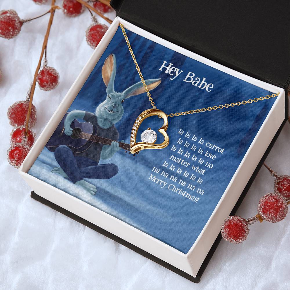 Funny Christmas Gift For Wife Girlfriend Forever Love Necklace