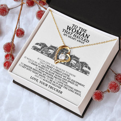 Trucker Reason That He Makes A Great Lover Necklace Gift 1 Forever Love Necklace