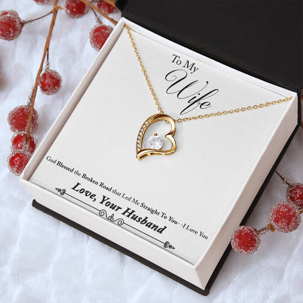 To Wife From Husband 2 1 Forever Love Necklace