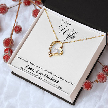 To Wife From Husband 2 1 Forever Love Necklace
