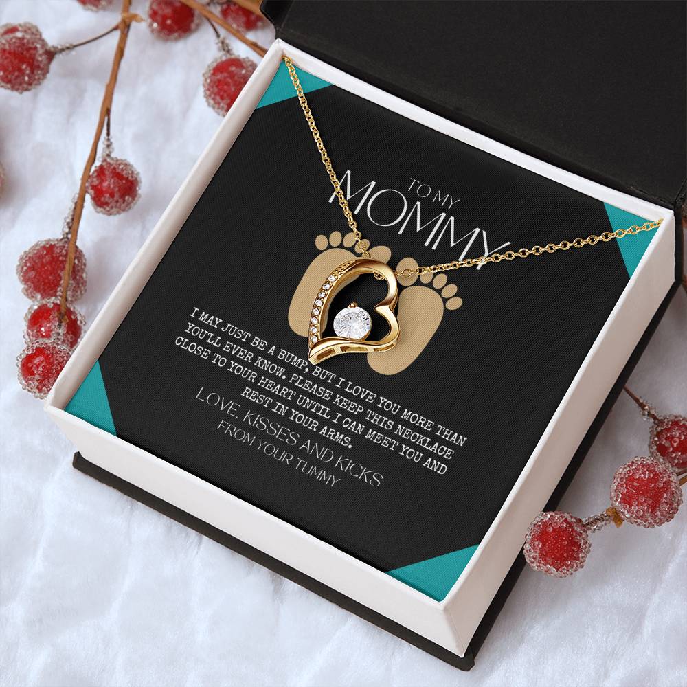 Baby Shower Gift New Mommy Necklace Pregnant Wife Gift To My Mommy I May Just Be A Bump But I Love You More Than You Ever Know To Mummy Forever Love Necklace