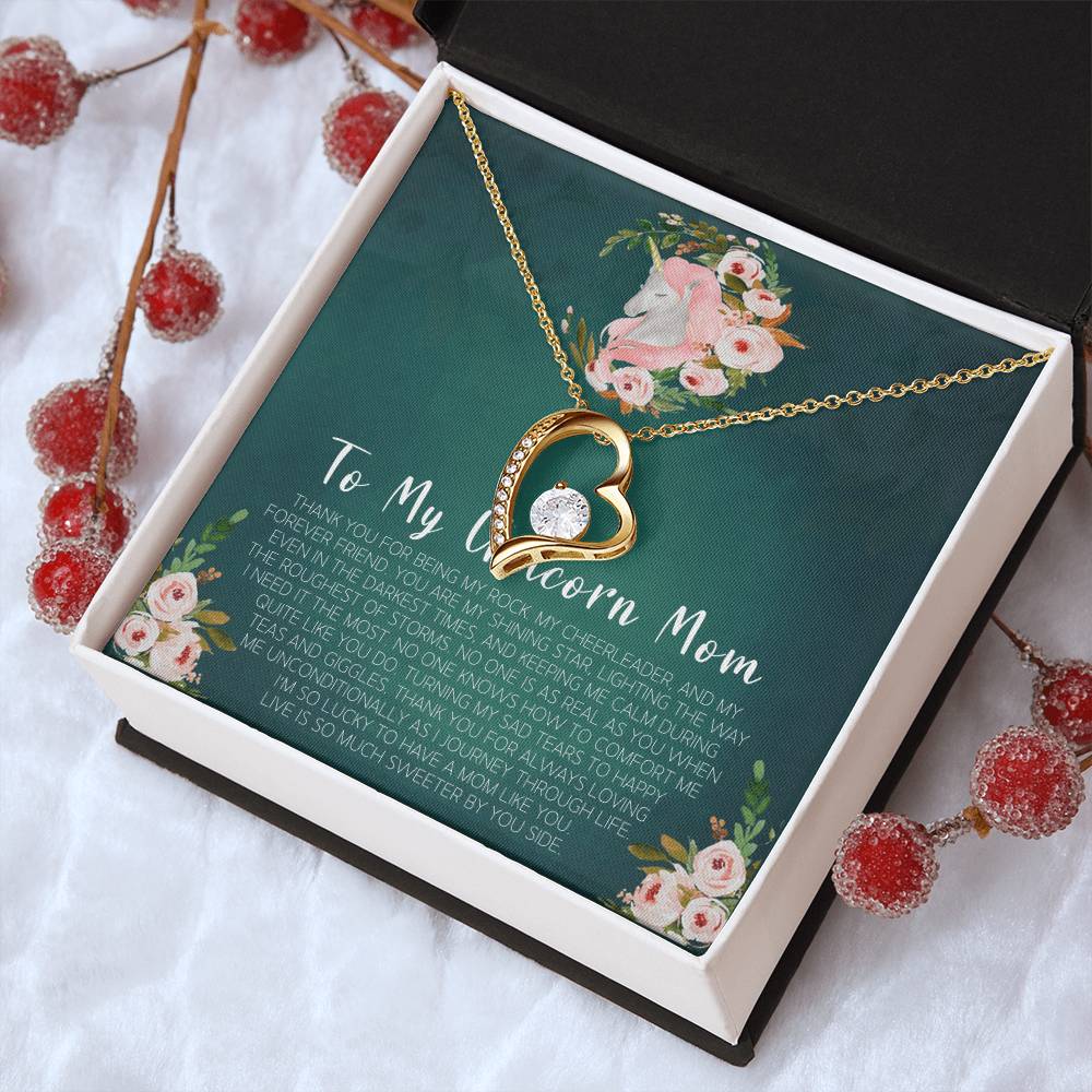Customize Gift To My Mom Necklace Birthday Valentines Gift To My Mother Mom Necklace To My Mom Necklace To My Mom Mom Birthday Card Forever Love Necklace