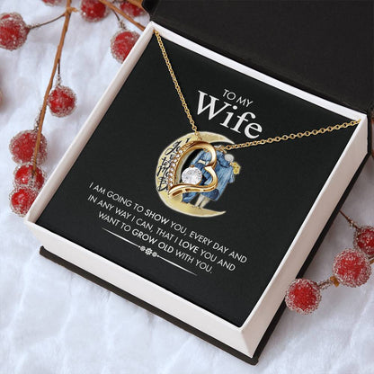 To My Wife 2 1 Forever Love Necklace