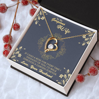 To My Wife Rose Garden Necklace 1 Forever Love Necklace