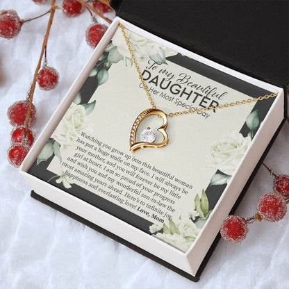 Bride Gift From Mom To Daughter On Wedding Day Gift For Daughter On Wedding Day From Mother Forever Love Necklace