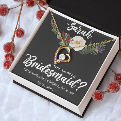 Bridesmaid Forever Love Necklace