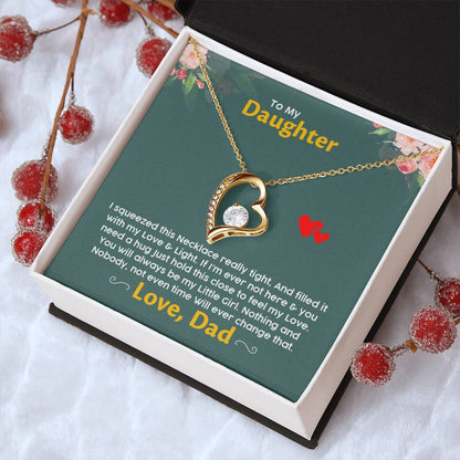 Gift For Daughter Daughter Jewelry From Dad Christmas Gift For Daughter Gift For Daughter From Dad Daughter Gift From Dad Forever Love Necklace