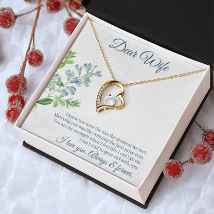 Dear Wife I Love You Always & Forever Forever Love Necklace
