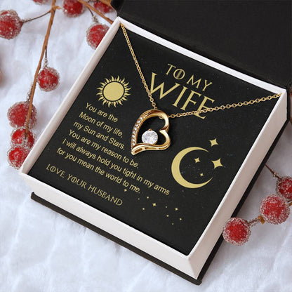 To My Wife Moon Of My Life Necklace 1 Forever Love Necklace