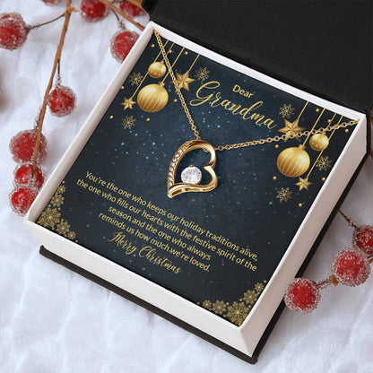 Gift For Grandma Grandma Necklace Love Necklace Nana Mama Christmas Gift For Her Forever Love Necklace