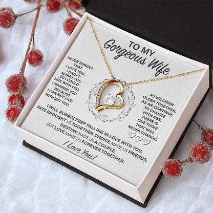 Wf006 Forever Love Necklace  Gift For Wife Forever Love Necklace