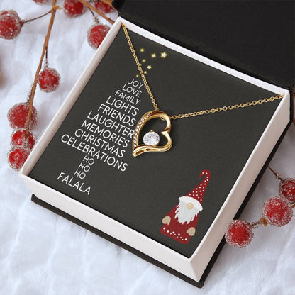 Christmas Gift Necklace Present Jewelry Xmas Gift Holiday Gift Idea Forever Love Necklace