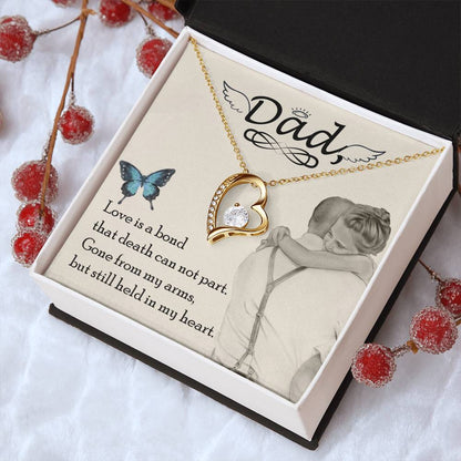 Dad Love Is Board Thay Death Can Not Part Necklace 1 Forever Love Necklace