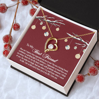 Best Friend Gift Jewelry Friend - Necklace Forever Love Necklace