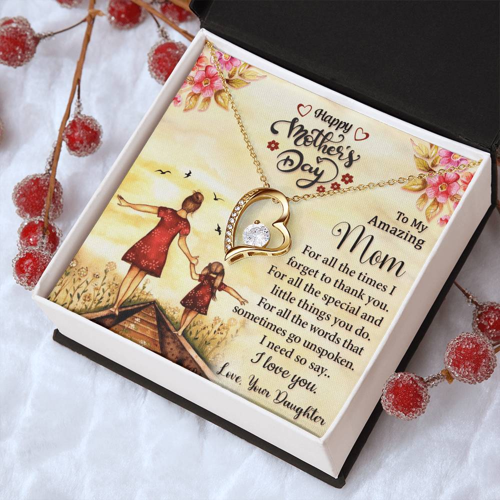 Best Necklace Gift For Mom Forever Love Necklace