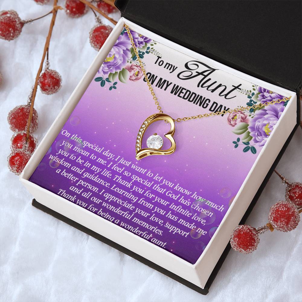 Aunt Of The Bride Gift Aunt Wedding Gift Aunt Of The Bride Forever Love Necklacewedding Gift For Aunt Aunt Necklace Gift Thank You Forever Love Necklace