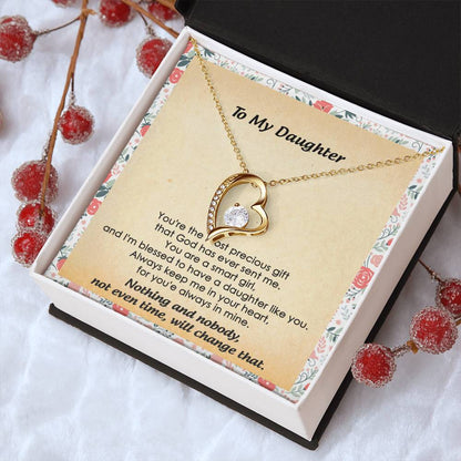 Gift For Daughter The Most Precious Gift For Daughter From Dad To My Daughter Necklace Daughter Gift From Dad Daughter Birthday Gift Forever Love Necklace