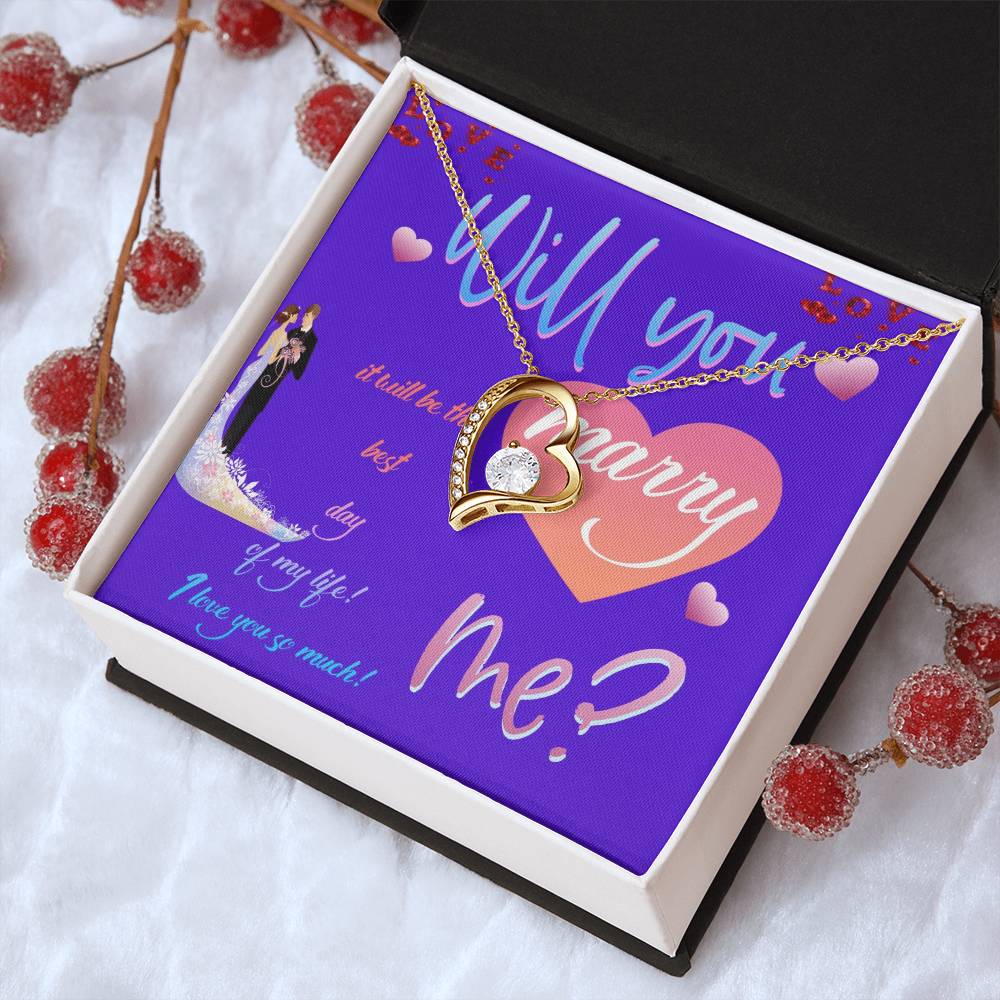 Wedding Gifts Jewellery  Marry Me Forever Love Necklace Forever Love Necklace