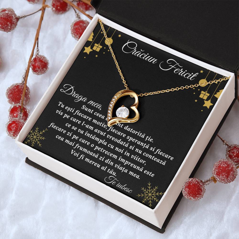 Cr?ciun Fericit Draga Meacadou Pentru Iubit? Sau So?ie 1 Forever Love Necklace