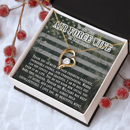 Best Air Force Wife Forever Love Necklace
