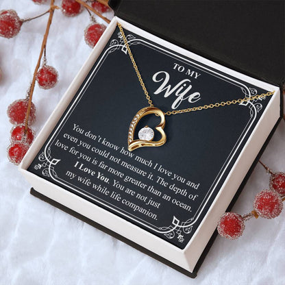 To My Wife 3 Forever Love Necklace