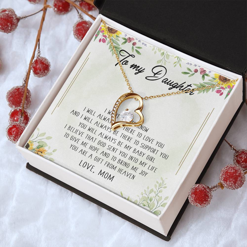 Encouragement Gift From Mom Valentine's Day Gift For Daughter From Mother Spiritual Meaning Gift For Daughter' Forever Love Necklace