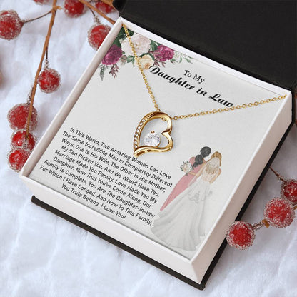 Daughterinlaw Gift Daughter Necklace 1 Forever Love Necklace