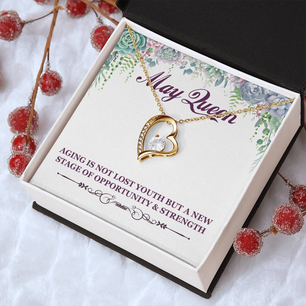 Born May Birthday Gift 2 Forever Love Necklace