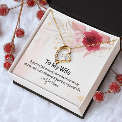To My Wife-Best Jewelry Gift For Wife Gifts For Wife Forever Love Necklace