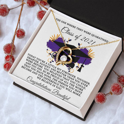 Class Of 2021 Quarantine Edition Forever Love Necklace