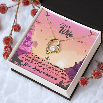 To My Wife Diamond Necklace Anniversary Gift For Wife Gift For Wife Necklace For Wife Birthday Gift For Wife Diamond Necklace For Forever Love Necklace