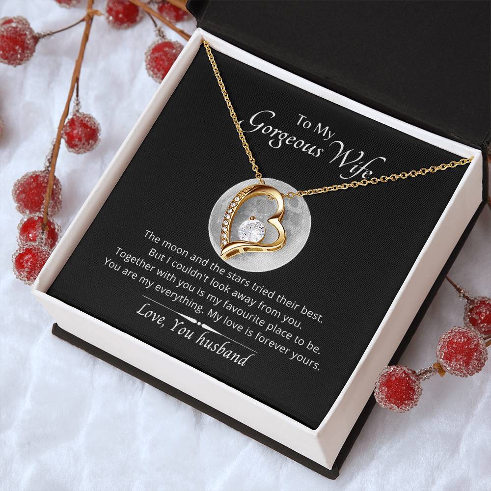 To My Wife You Are My Everything Necklace. 14k White Gold18k Yellow Gold Finish. 1 Forever Love Necklace