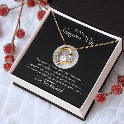 To My Wife You Are My Everything Necklace. 14k White Gold18k Yellow Gold Finish. 1 Forever Love Necklace