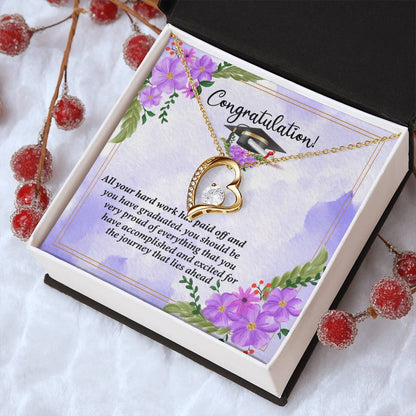 Congratulations I Am So Proud Of You Birthstone Necklace Graduation Gift Necklace Graduation Forever Love Necklace