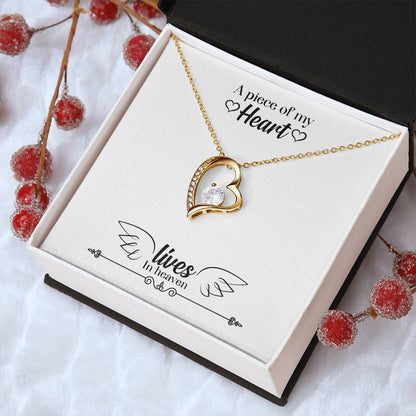 A Piece Of My Heart Lives In Heaven Necklace 1 Forever Love Necklace