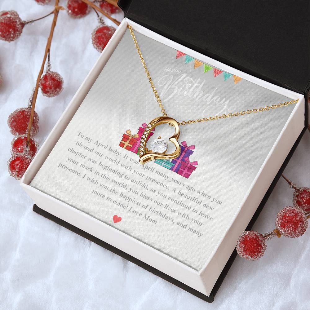 Daughter Birthday Gift From Mom Happy Birthday Sweetheart Infinity Necklace Gift Forever Love Necklace