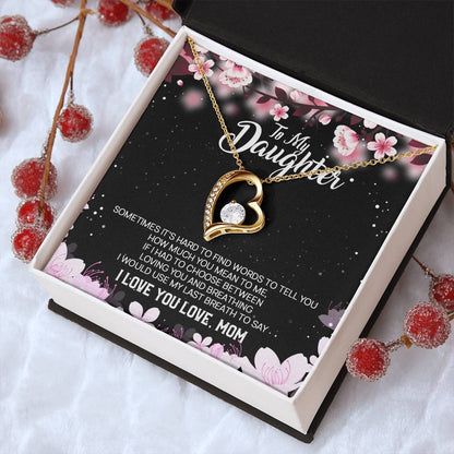 Daughter Gift From Mom To Daughter Bracelet For Daughter Gift For Daughter From Mom Daughter Gift From Dad To Daughter Birthday Forever Love Necklace